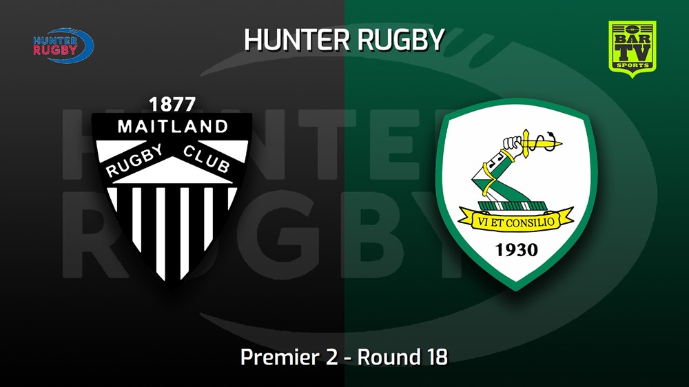 220827-Hunter Rugby Round 18 - Premier 2 - Maitland v Merewether Carlton Slate Image