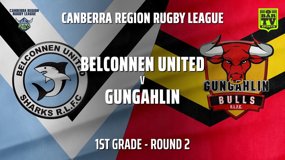 CRRL Round 2 - 1st Grade - Belconnen United Sharks v Gungahlin Bulls Slate Image