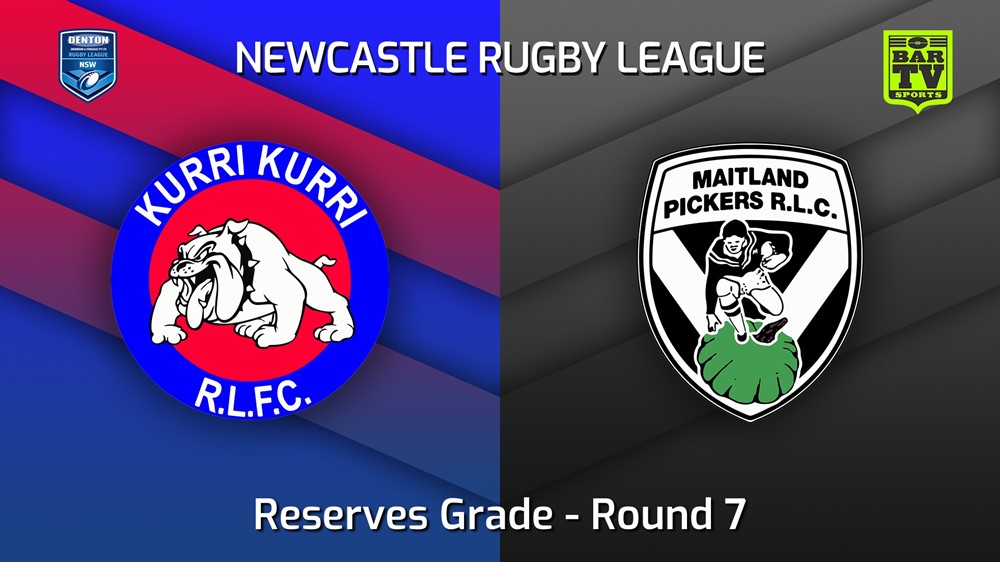 220507-Newcastle Round 7 - Reserves Grade - Kurri Kurri Bulldogs v Maitland Pickers Slate Image