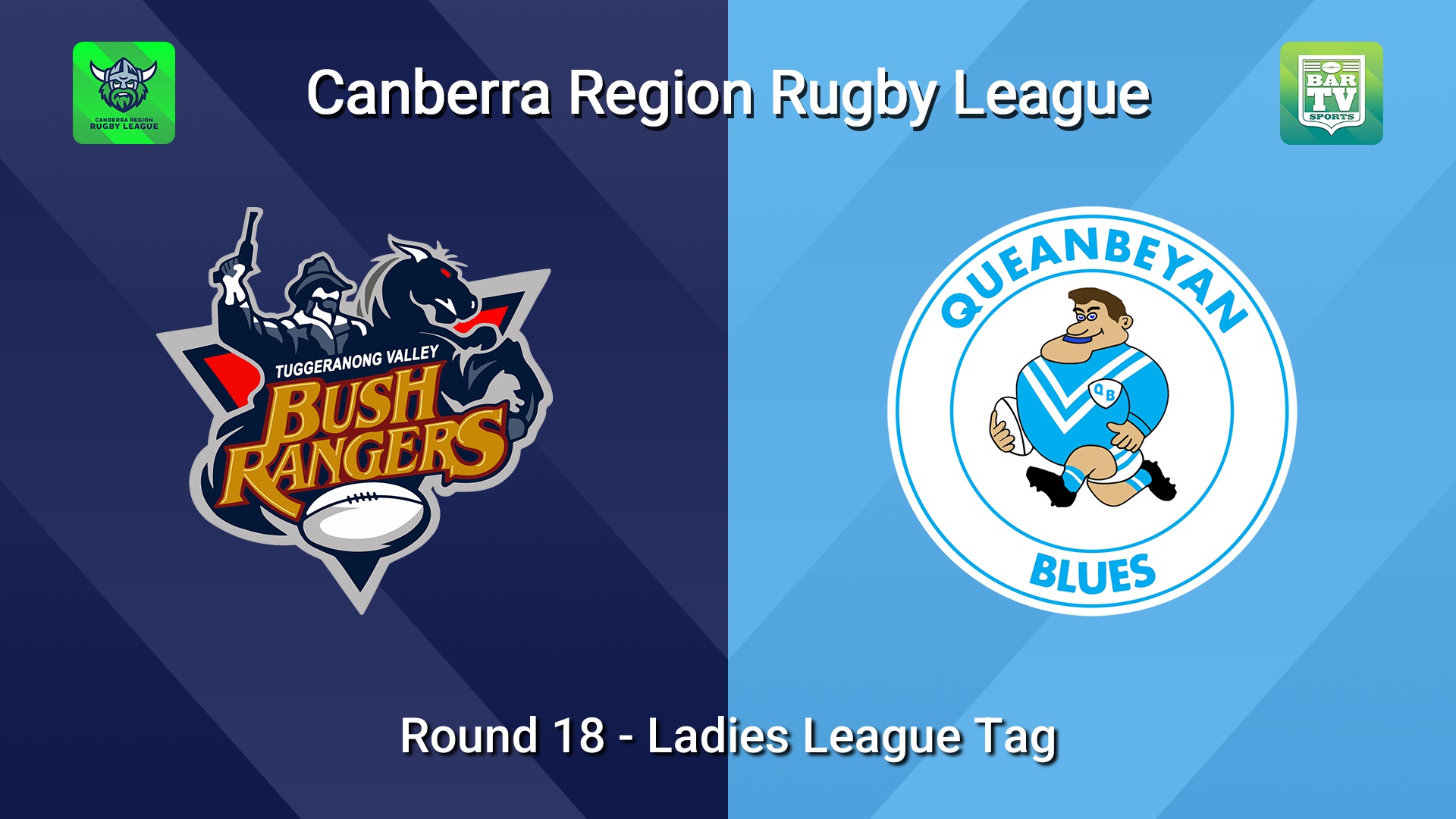 260822-video-Canberra Round 18 - Ladies League Tag - Tuggeranong Bushrangers v Queanbeyan Blues Slate Image