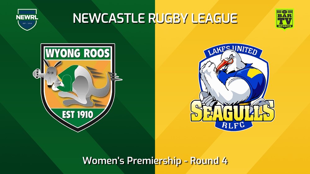 240526-video-Newcastle RL Round 4 - Women's Premiership - Wyong Roos v Lakes United Seagulls Slate Image