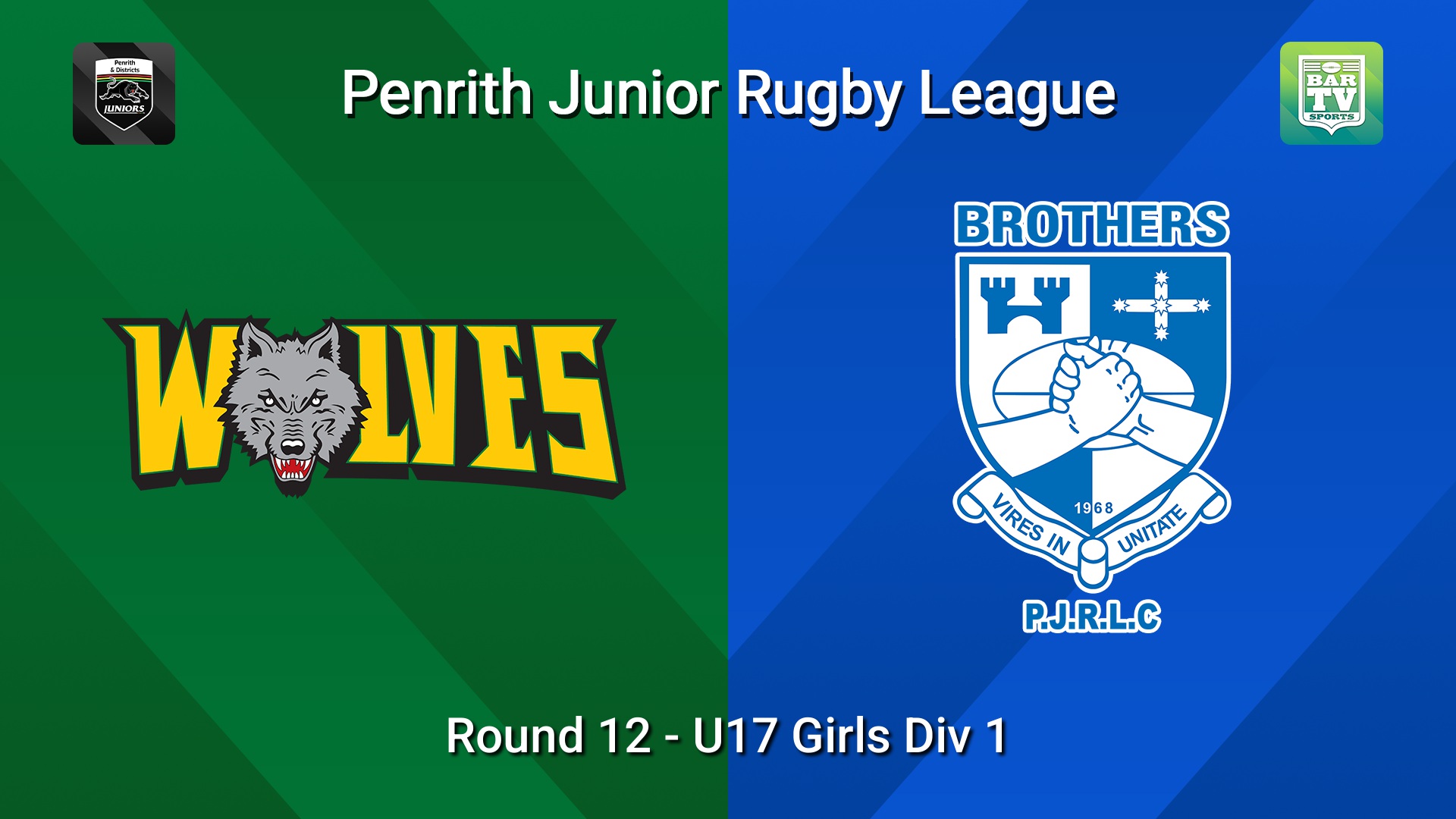 260718-video-Penrith & District Junior Rugby League Round 12 - U17 Girls Div 1 - Windsor Wolves v Brothers Slate Image