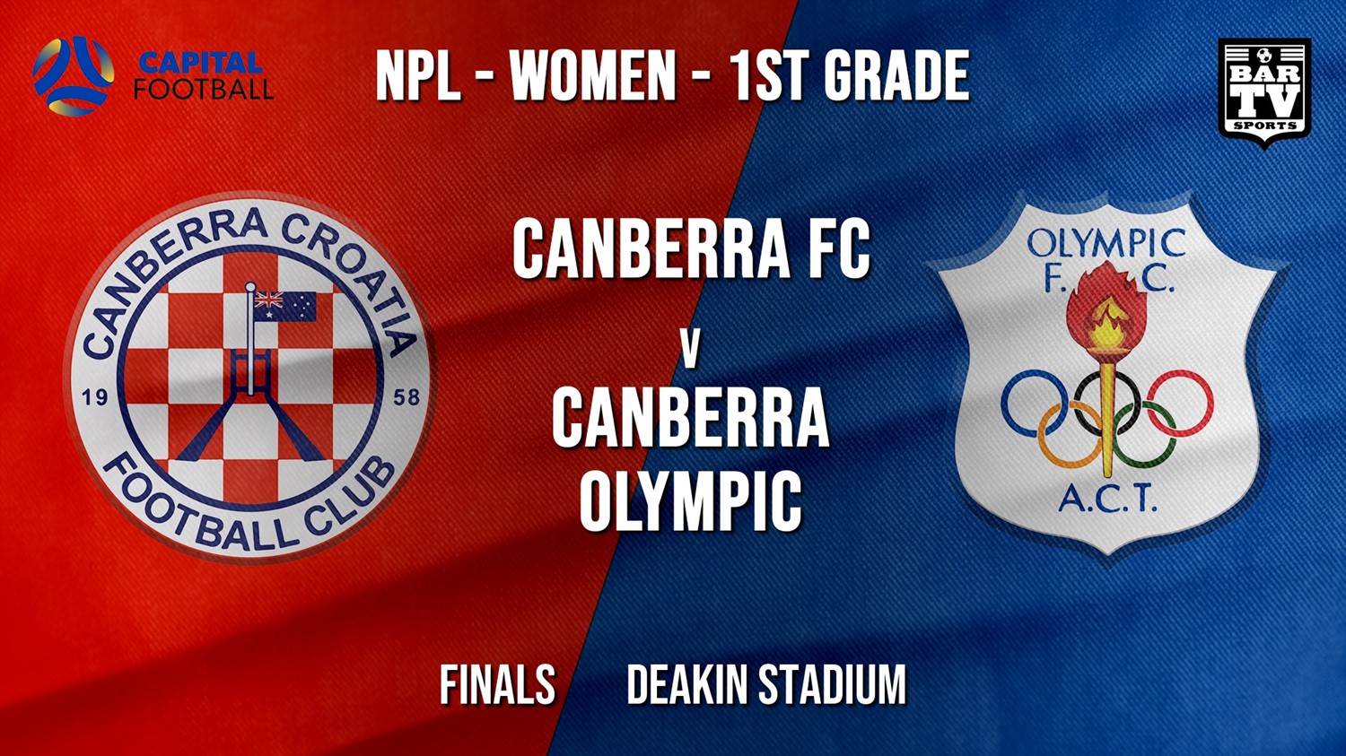 NPL Women - 1st Grade - Capital Football Finals Finals - Canberra FC (women) v Canberra Olympic FC (women) Minigame Slate Image