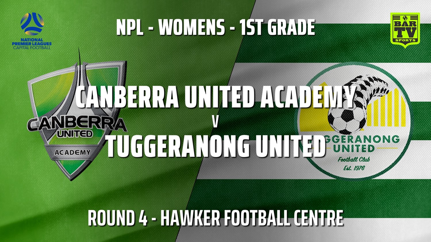210502-NPLW - Capital Round 4 - Canberra United Academy v Tuggeranong United FC (women) Minigame Slate Image