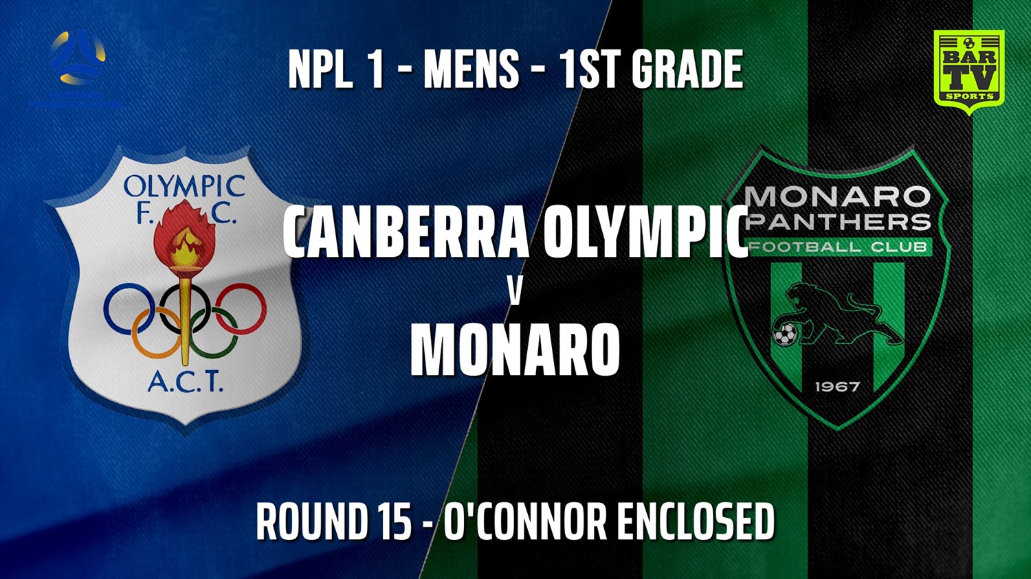 210724-Capital NPL Round 15 - Canberra Olympic FC v Monaro Panthers FC Minigame Slate Image