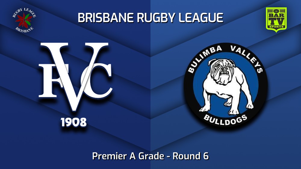 230506-BRL Round 6 - Premier A Grade - Valleys Diehards v Bulimba Valleys Bulldogs Slate Image