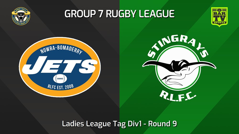 240602-video-South Coast Round 9 - Ladies League Tag Div1 - Nowra-Bomaderry Jets v Stingrays of Shellharbour Minigame Slate Image
