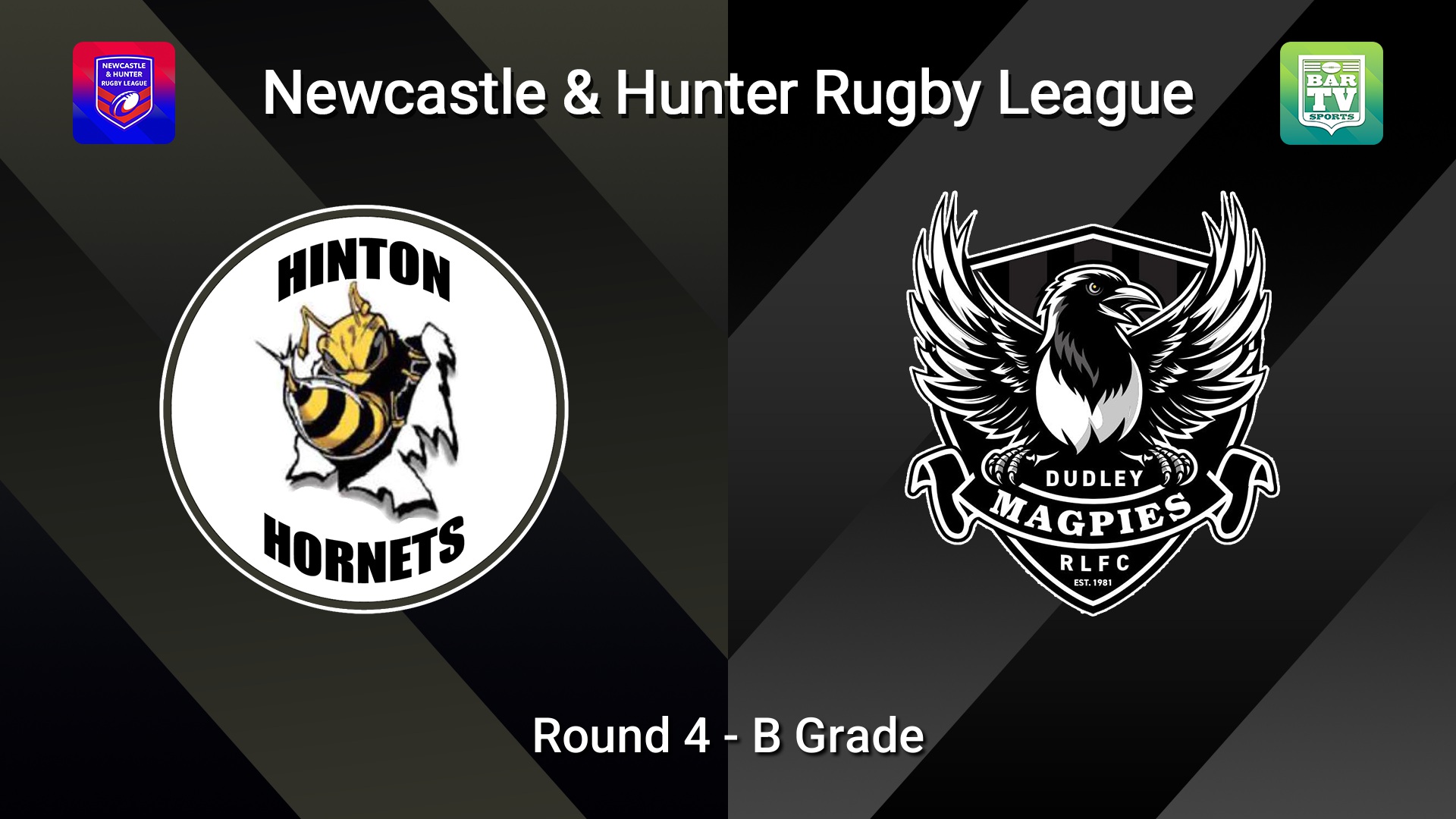 260516-video-NHRL Round 4 - B Grade - Hinton Hornets v Dudley Magpies Slate Image
