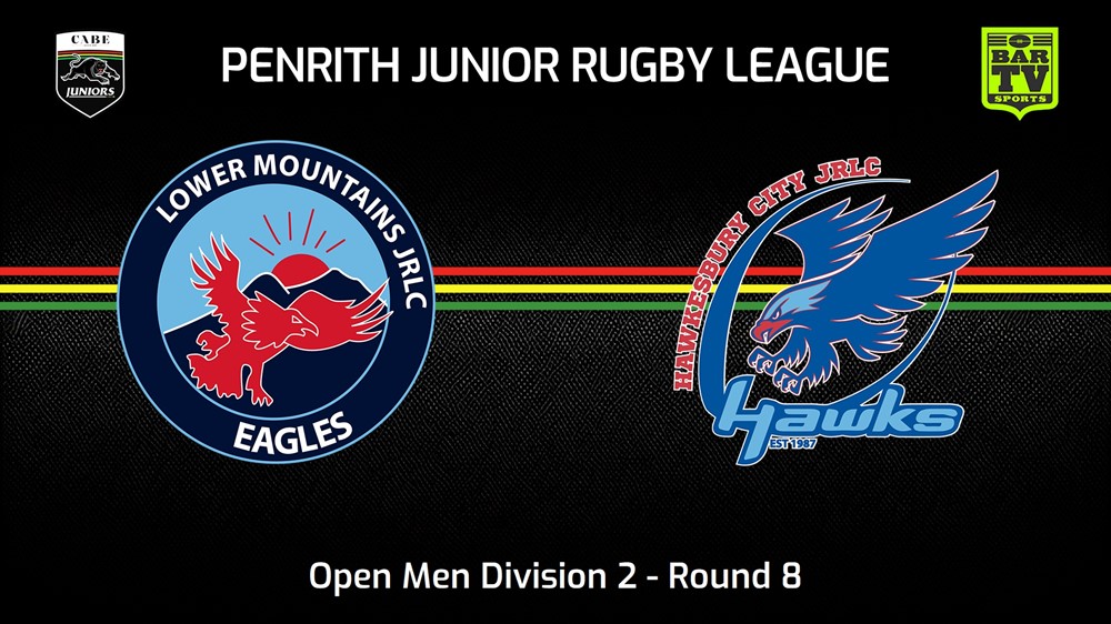 240602-video-Penrith & District Junior Rugby League Round 8 - Open Men Division 2 - Lower Mountains v Hawkesbury City Slate Image