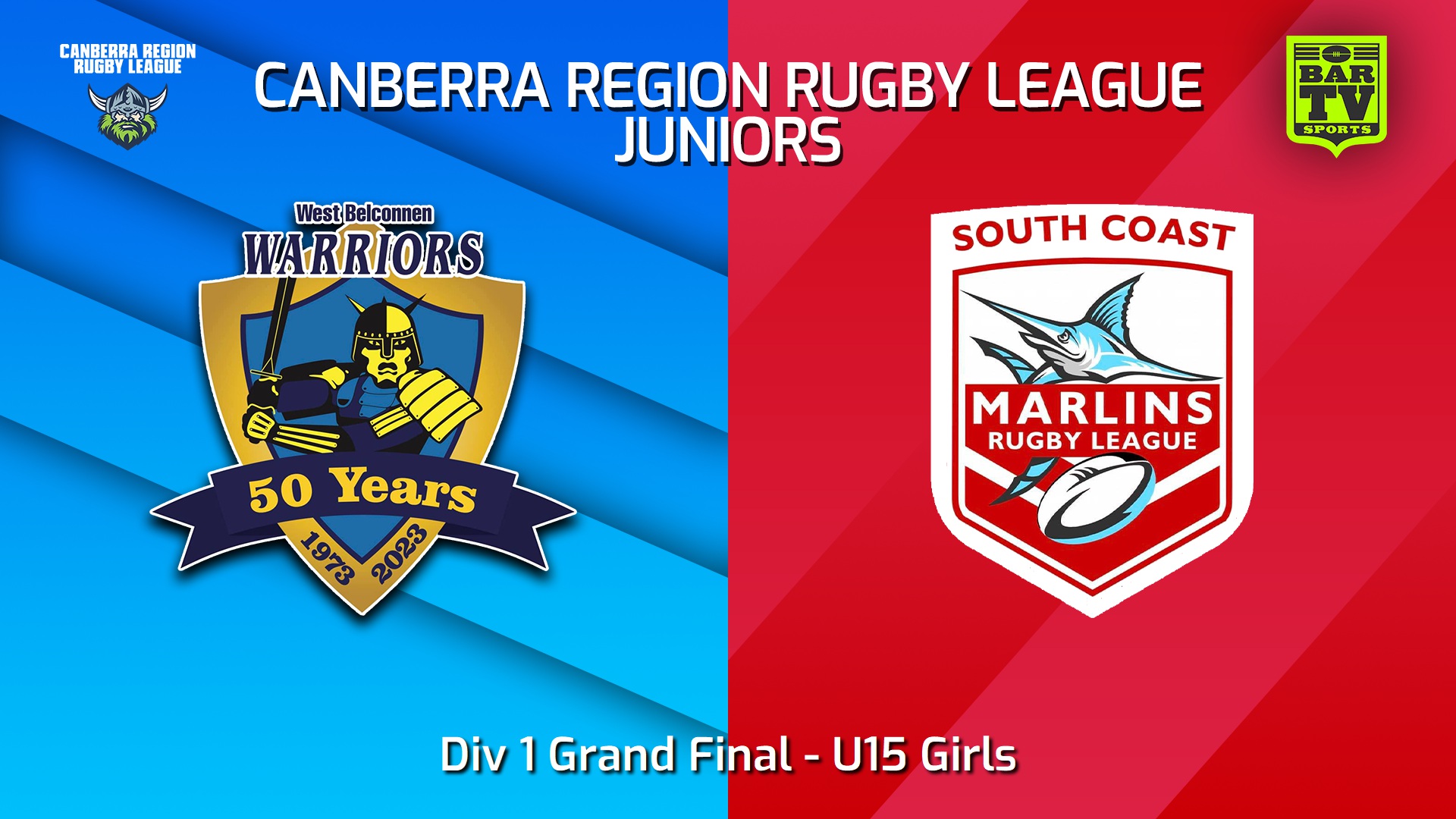 250907-video-Canberra Region Rugby League Juniors Div 1 Grand Final - U15 Girls - West Belconnen Warriors Juniors v South Coast United Minigame Slate Image