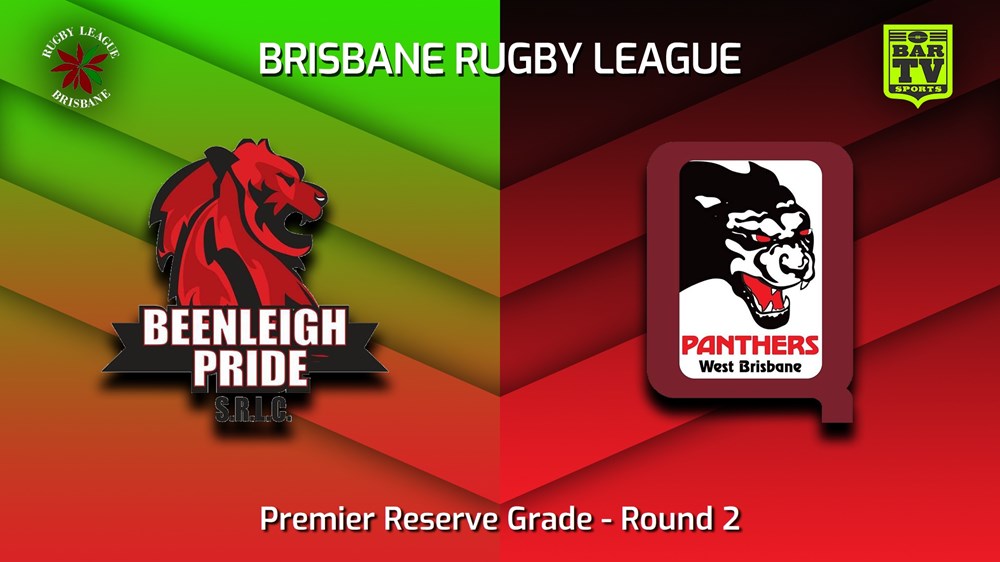 230325-BRL Round 2 - Premier Reserve Grade - Beenleigh Pride v West Brisbane Panthers Slate Image