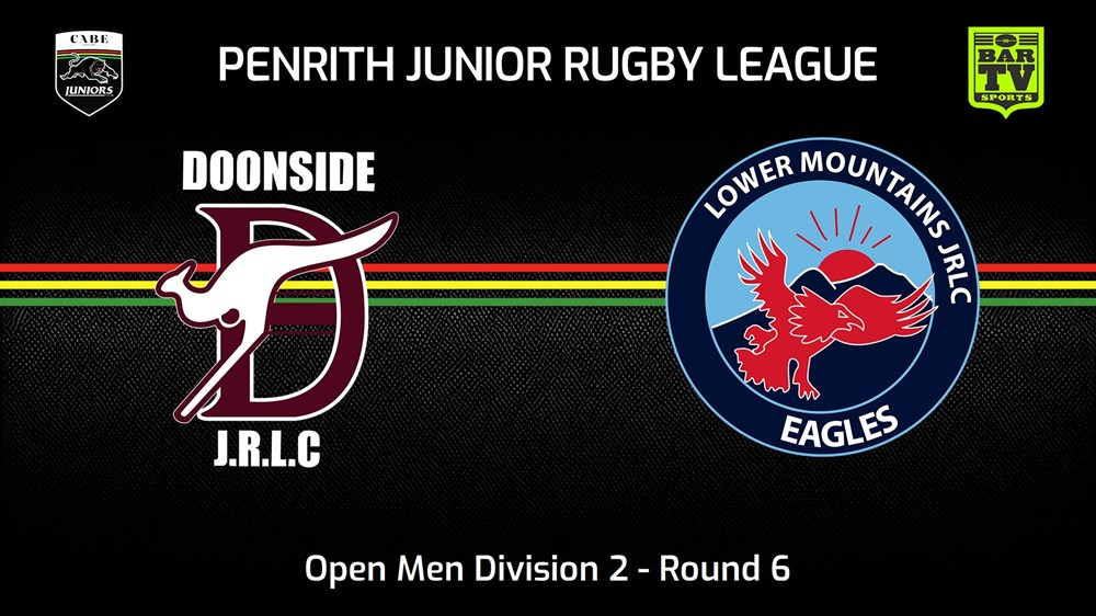 240519-video-Penrith & District Junior Rugby League Round 6 - Open Men Division 2 - Doonside v Lower Mountains Slate Image