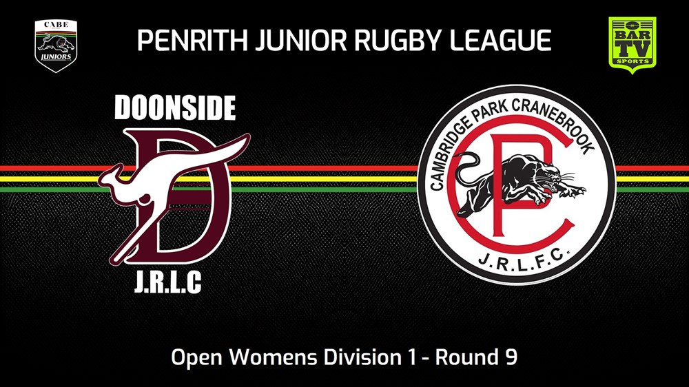 240609-video-Penrith & District Junior Rugby League Round 9 - Open Womens Division 1 - Doonside v Cambridge Park Slate Image