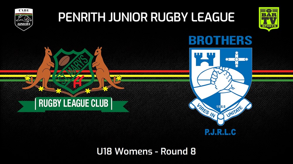 240602-video-Penrith & District Junior Rugby League Round 8 - U18 Womens - St Marys v Brothers Slate Image