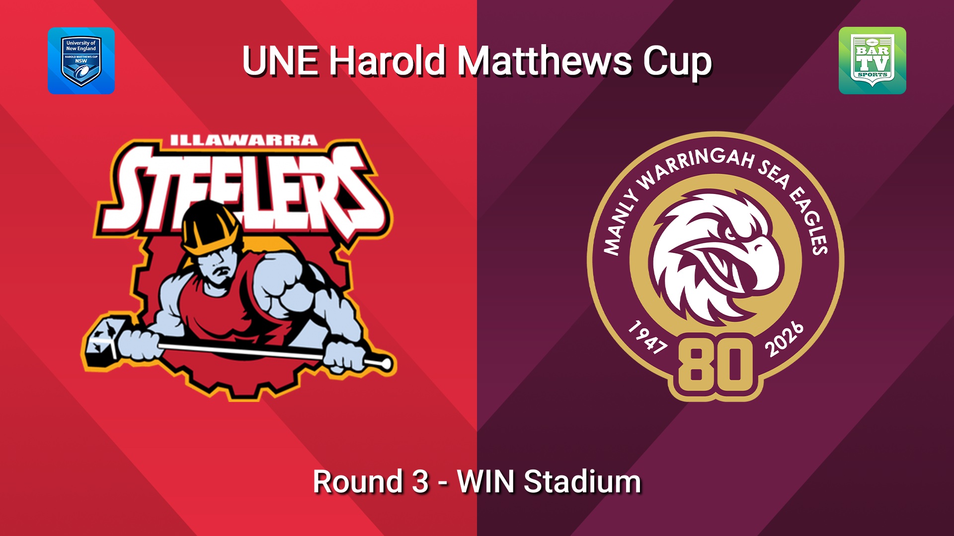 260221-video-UNE Harold Matthews Cup Round 3 - Illawarra Steelers v Manly Warringah Sea Eagles Slate Image