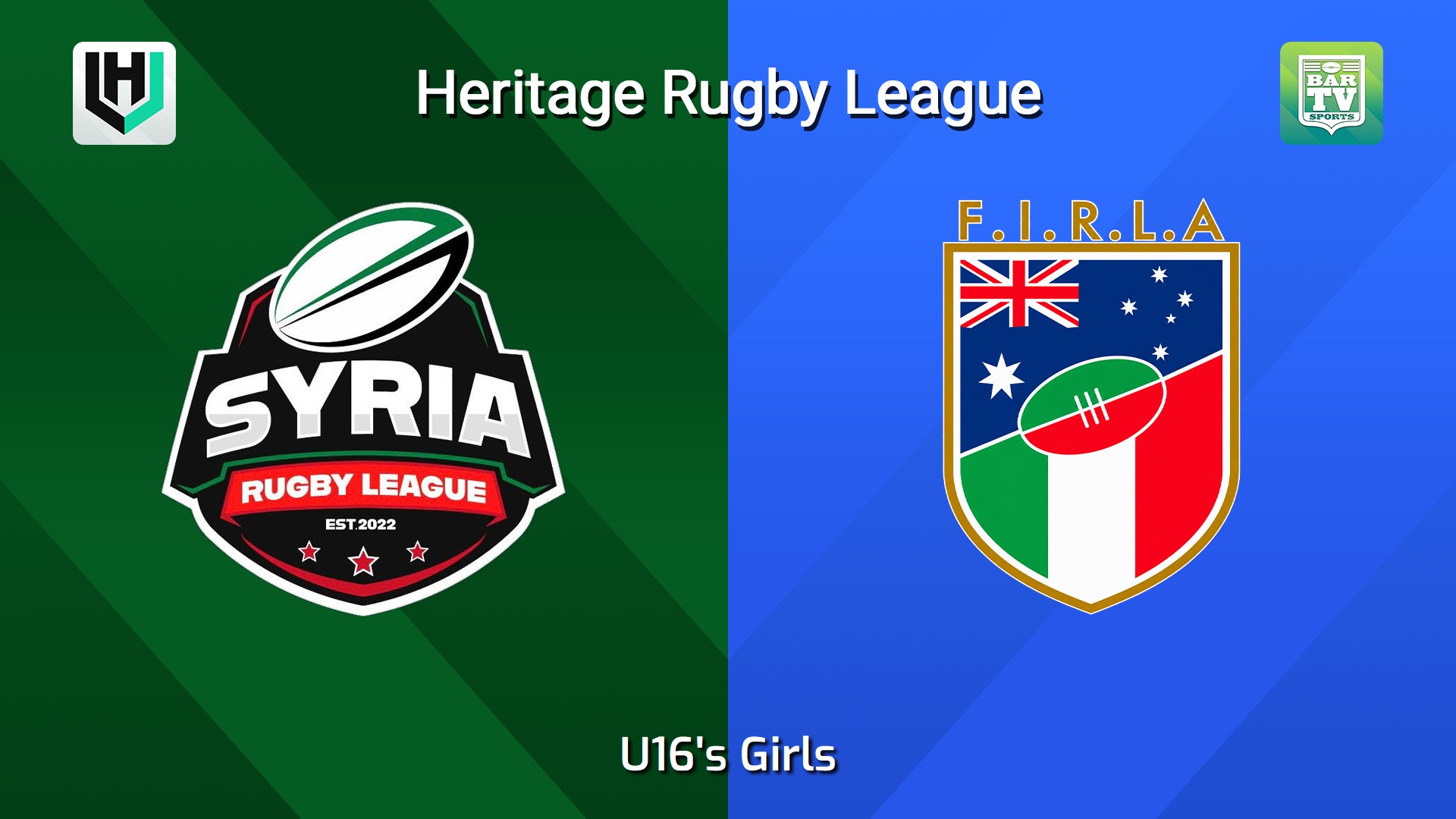 261011-video-Heritage RL U16's Girls - Syria Falcons v FIRLA Slate Image