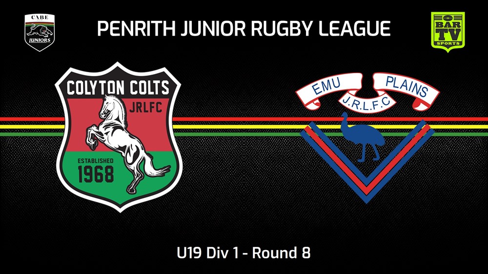 240602-video-Penrith & District Junior Rugby League Round 8 - U19 Div 1 - Colyton Colts v Emu Plains RLFC Slate Image