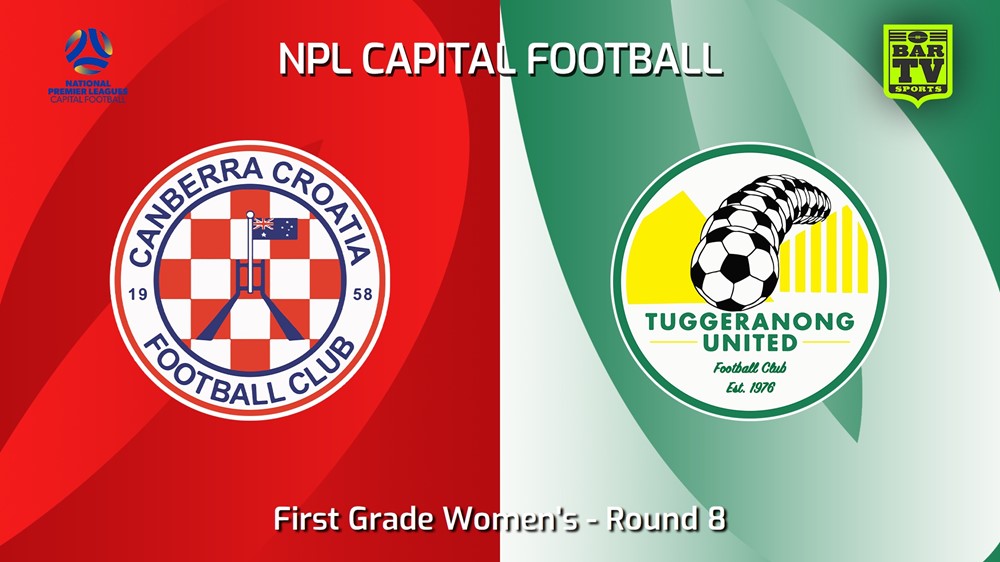 240525-video-Capital Womens Round 8 - Canberra Croatia FC W v Tuggeranong United FC W Slate Image