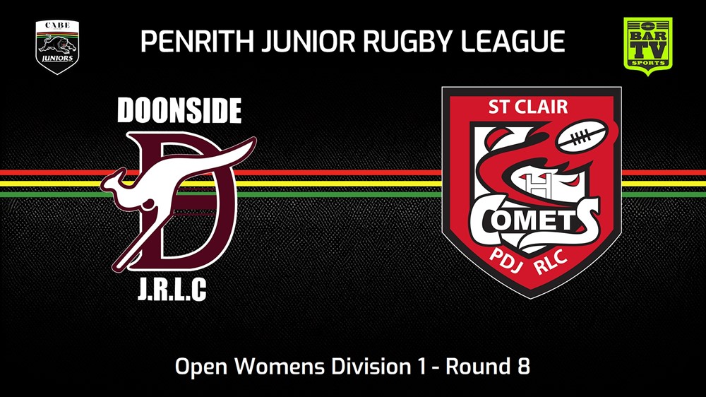 240602-video-Penrith & District Junior Rugby League Round 8 - Open Womens Division 1 - Doonside v St Clair Slate Image