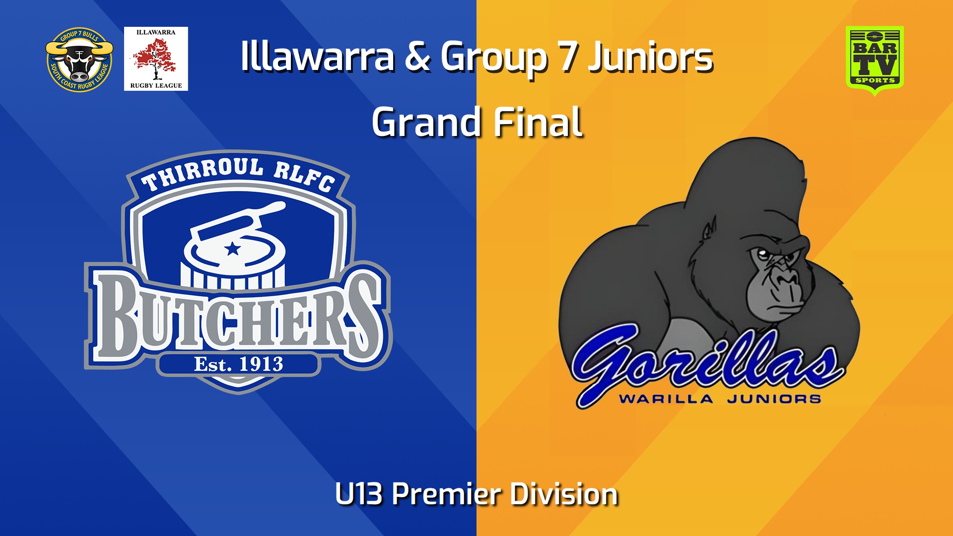250907-video-Illawarra and Group 7 Merged Juniors Grand Final - U13 Premier Div - Thirroul Butchers v Warilla-Lake South Gorillas Juniors Minigame Slate Image