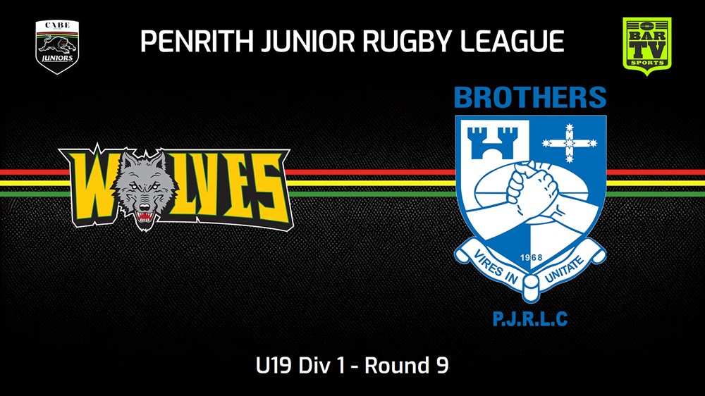 240616-video-Penrith & District Junior Rugby League Round 9 - U19 Div 1 - Windsor Wolves v Brothers Slate Image