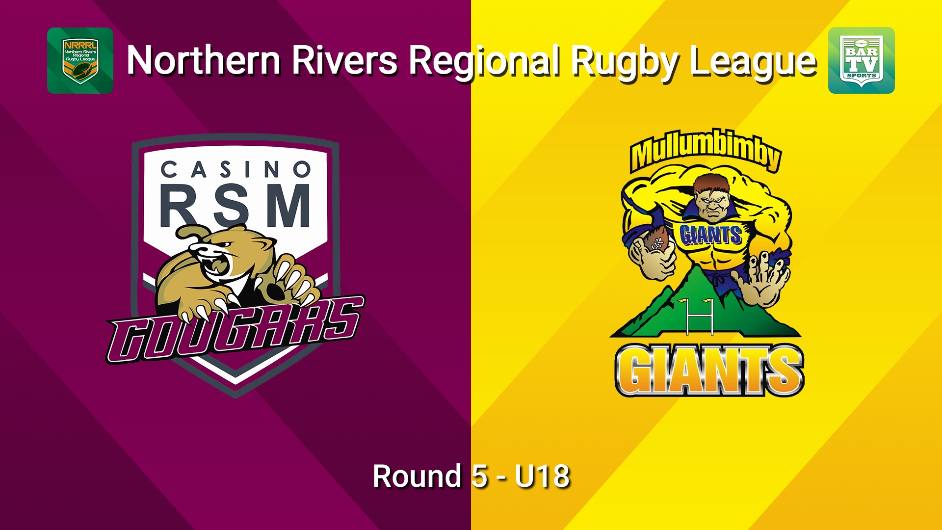 260517-video-Northern Rivers Round 5 - U18 - Casino RSM Cougars v Mullumbimby Giants Slate Image