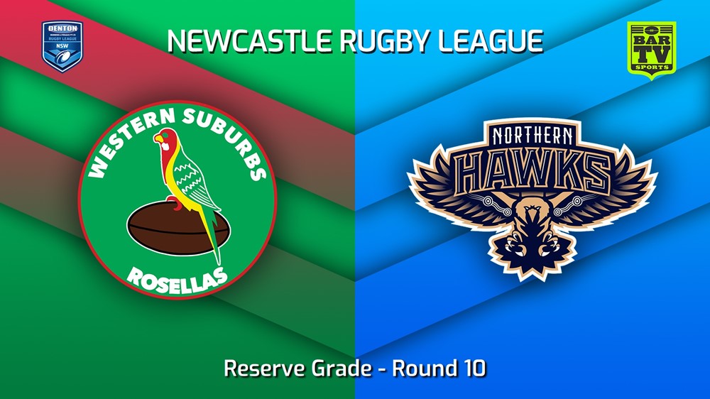 230603-Newcastle RL Round 10 - Reserve Grade - Western Suburbs Rosellas v Northern Hawks Slate Image