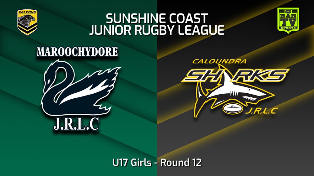 230714-Sunshine Coast Junior Rugby League Round 12 - U17 Girls - Maroochydore Swans JRL v Caloundra Sharks JRL Slate Image
