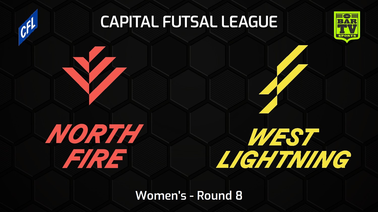 231208-Capital Football Futsal Round 8 - Women's - North Canberra Fire v West Canberra Lightning Minigame Slate Image