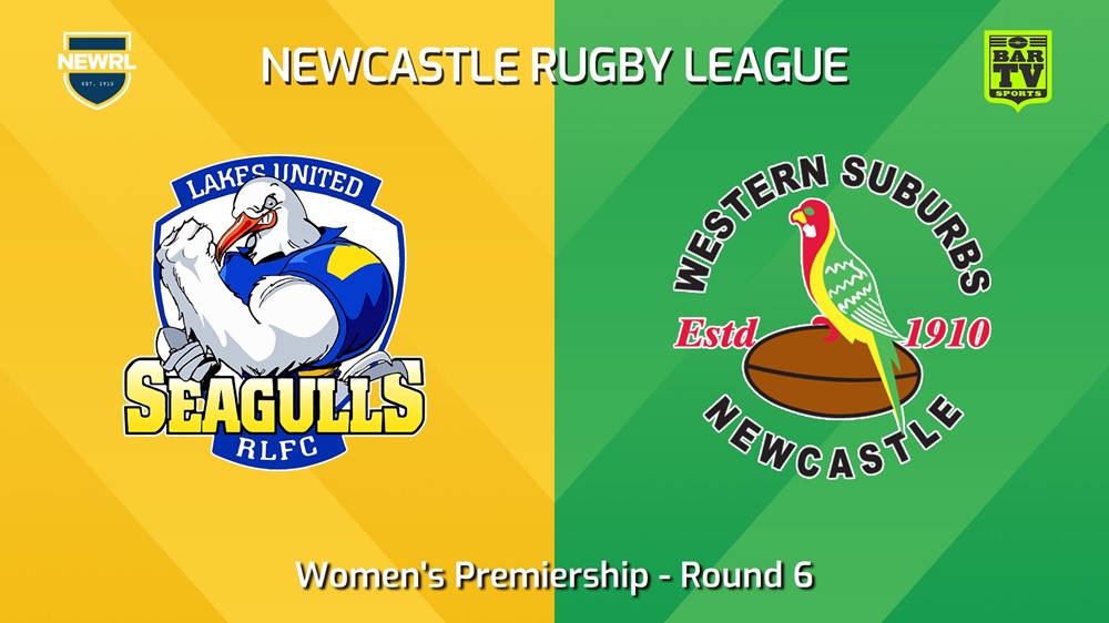 240608-video-Newcastle RL Round 6 - Women's Premiership - Lakes United Seagulls v Western Suburbs Rosellas Slate Image