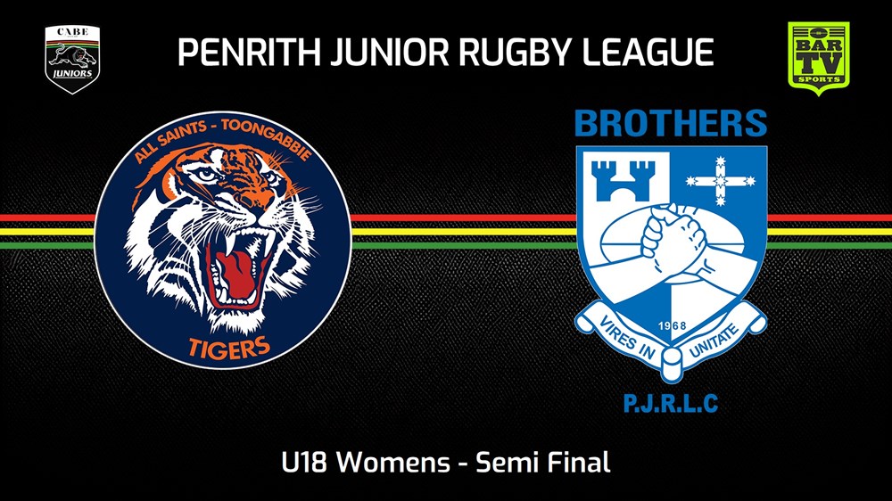 240616-video-Penrith & District Junior Rugby League Semi Final - U18 Womens - All Saints Toongabbie v Brothers Slate Image