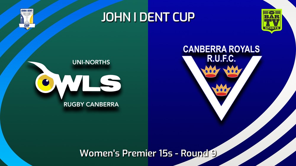 240615-video-John I Dent (ACT) Round 9 - Women's Premier 15s - UNI-North Owls v Canberra Royals Slate Image