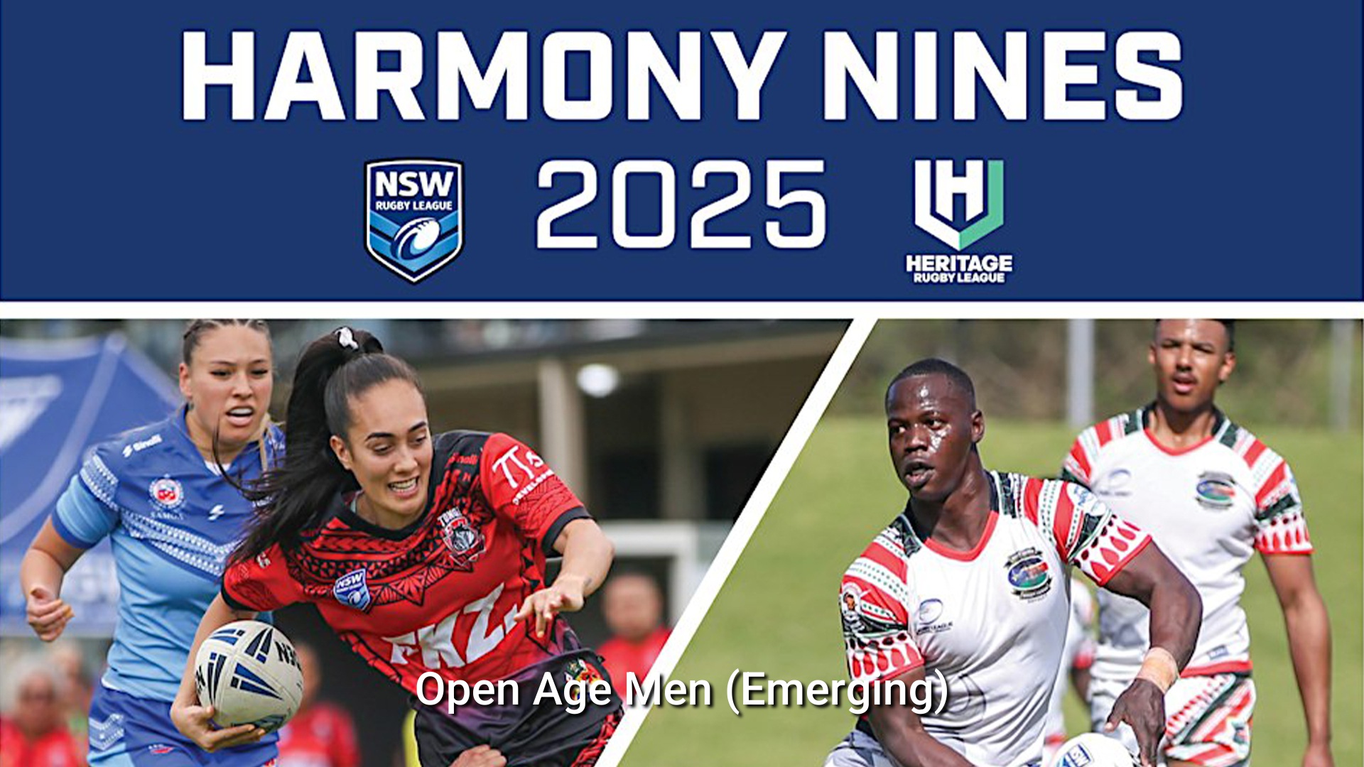 251019-video-Harmony 9's Rugby League Grand Final - Open Age Men (Emerging) - South Sudan v Ukraine Rugby League Slate Image