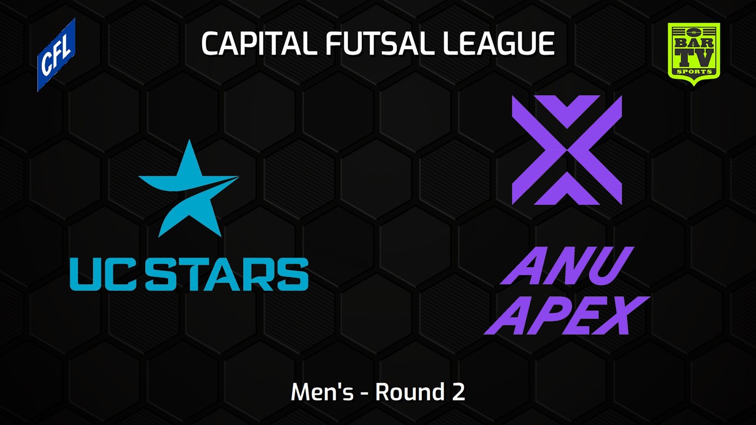 231027-Capital Football Futsal Round 2 - Men's - UC Stars FC v ANU Apex Minigame Slate Image
