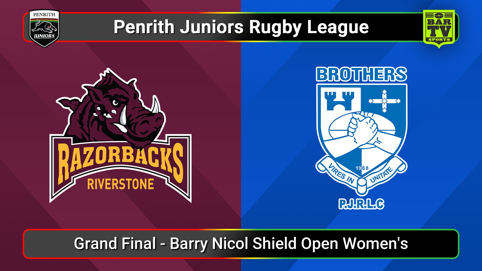 250907-video-Penrith & District Junior Rugby League Grand Final - Barry Nicol Shield Open Women's - Riverstone v Brothers Slate Image