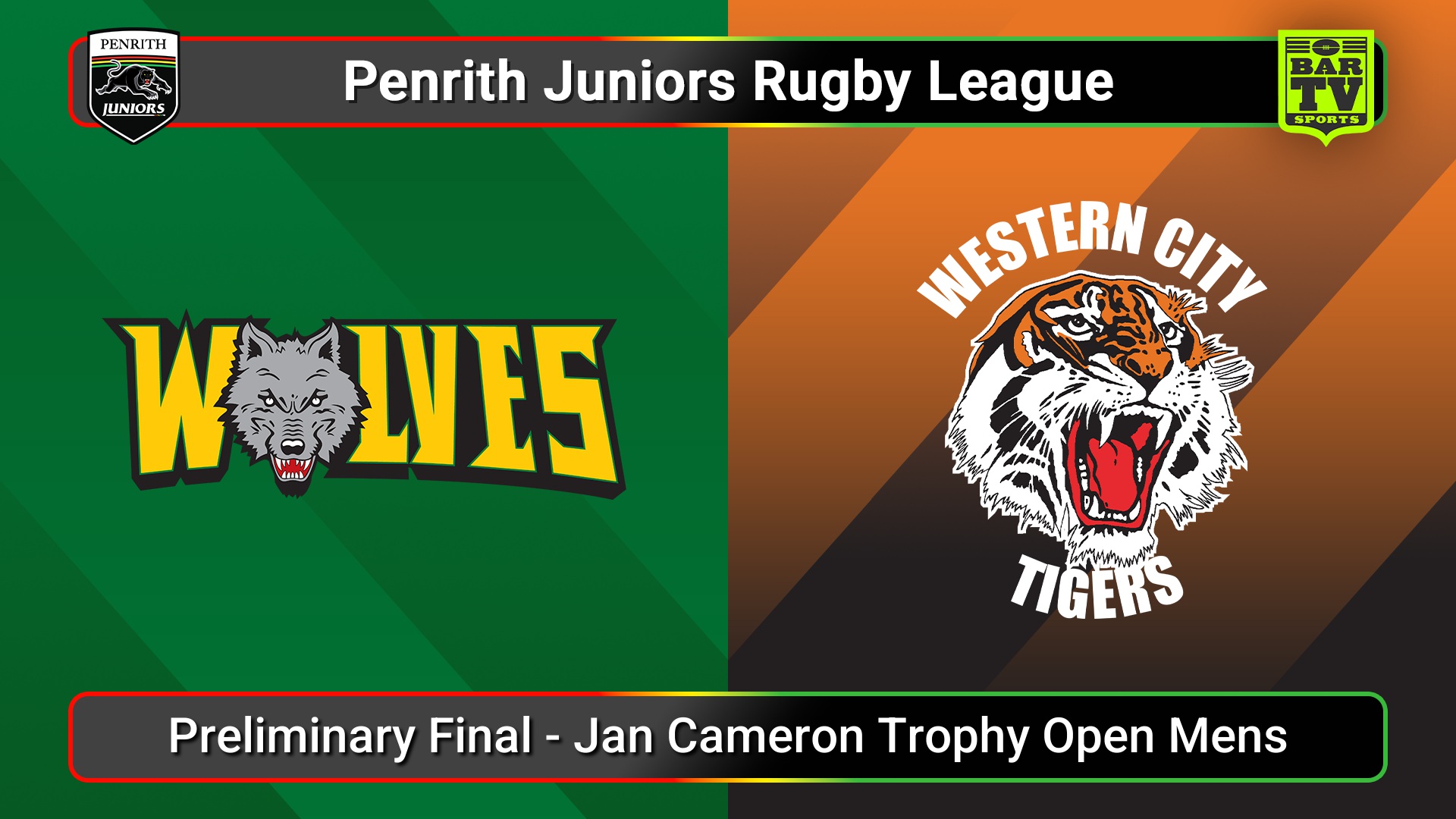 250907-video-Penrith & District Junior Rugby League Preliminary Final - Jan Cameron Trophy Open Mens - Windsor Wolves v Western City Tigers Minigame Slate Image